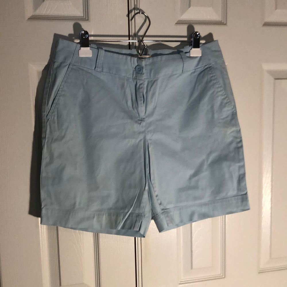 Light blue sea green casual shorts